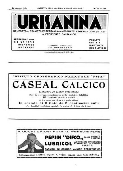 Gazzetta degli ospedali e delle cliniche