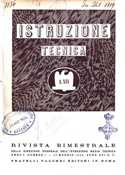 Istruzione tecnica rivista bimestrale dell'istruzione media tecnica