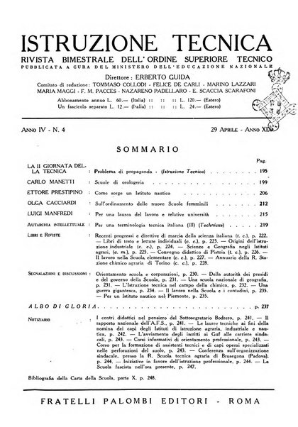 Istruzione tecnica rivista bimestrale dell'istruzione media tecnica