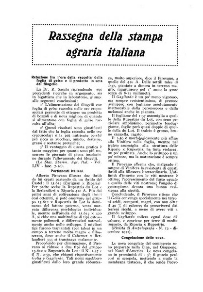 L'Italia agricola