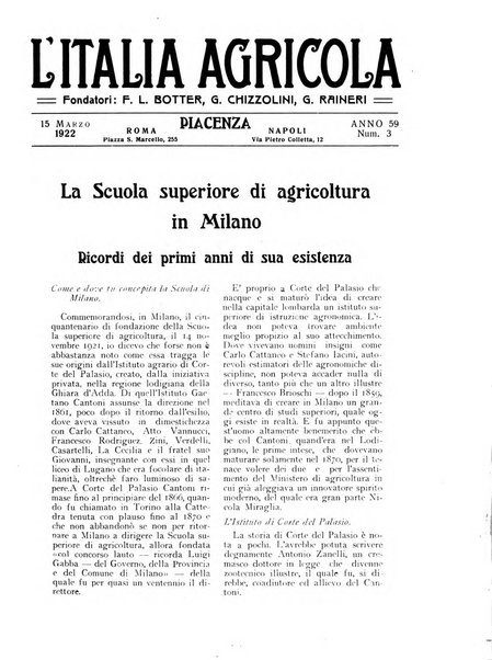 L'Italia agricola