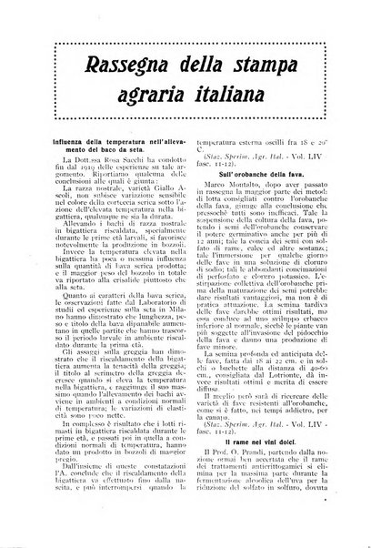 L'Italia agricola