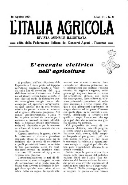 L'Italia agricola