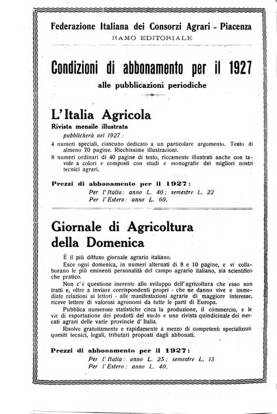 L'Italia agricola