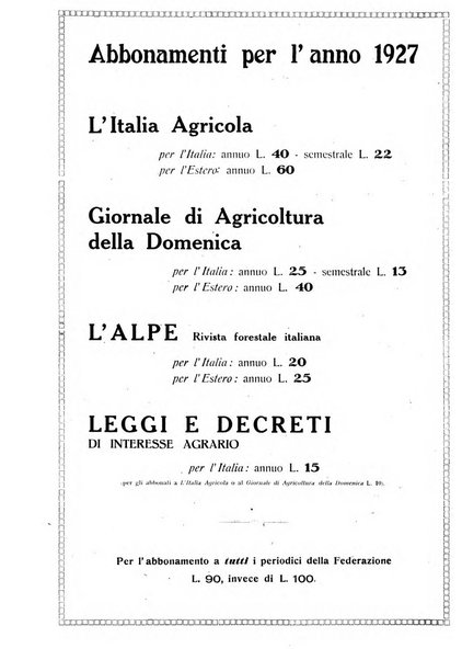 L'Italia agricola