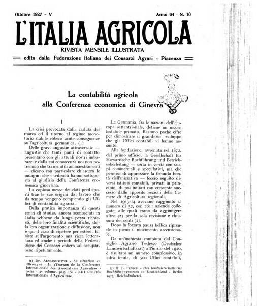 L'Italia agricola