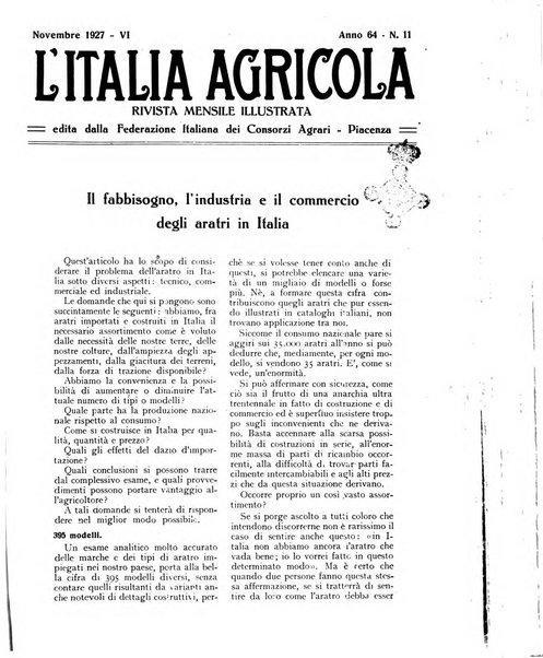 L'Italia agricola