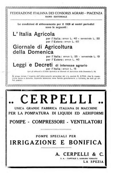 L'Italia agricola