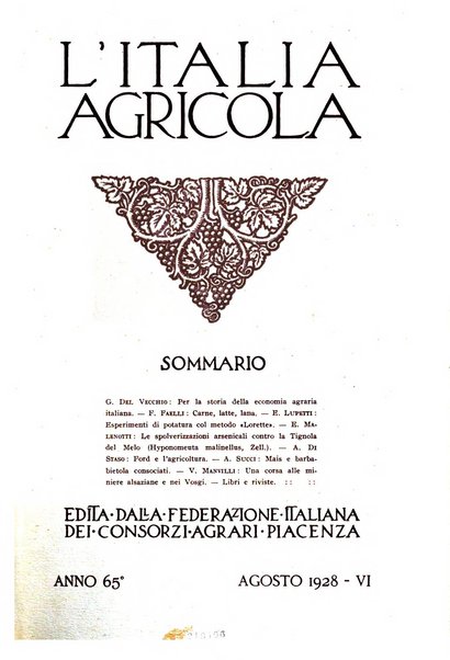 L'Italia agricola