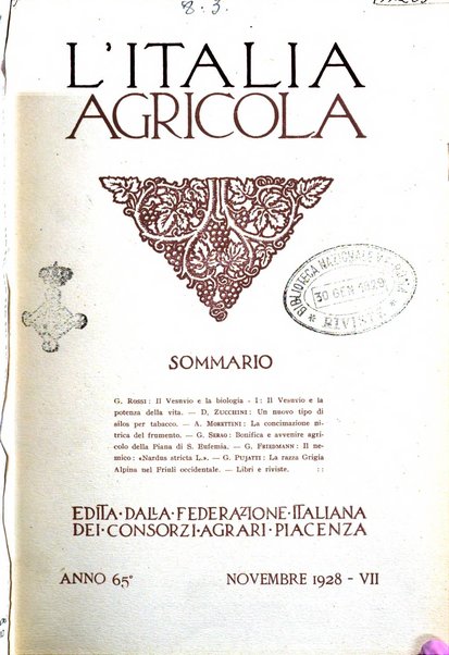 L'Italia agricola