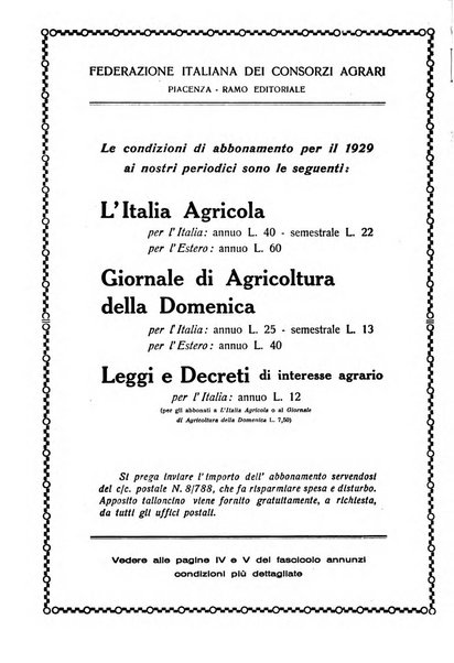 L'Italia agricola