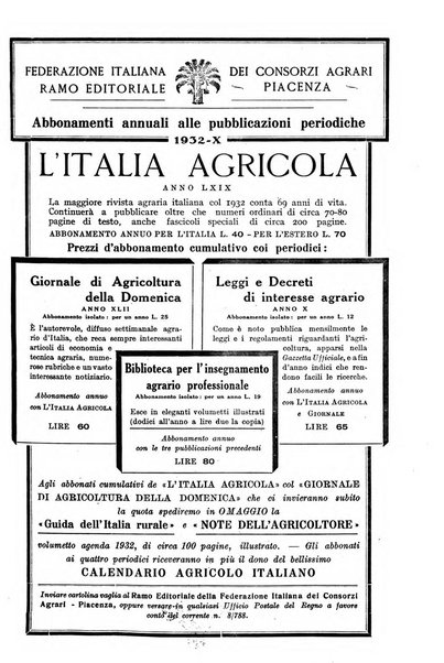 L'Italia agricola