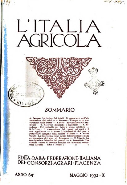 L'Italia agricola