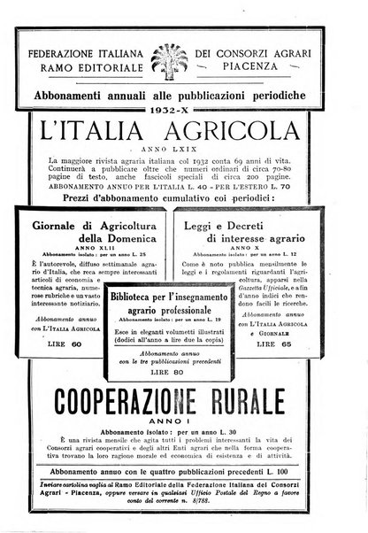 L'Italia agricola