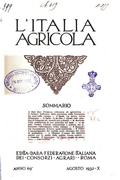 L'Italia agricola