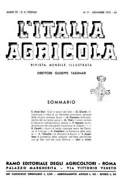 L'Italia agricola