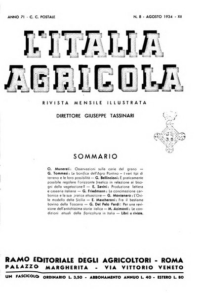 L'Italia agricola