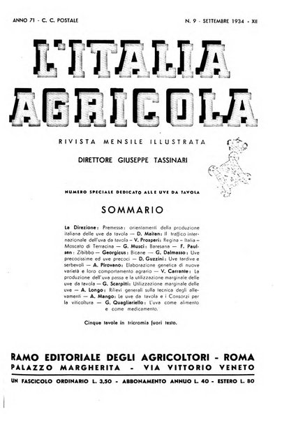 L'Italia agricola