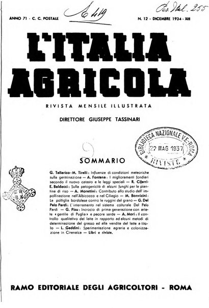 L'Italia agricola