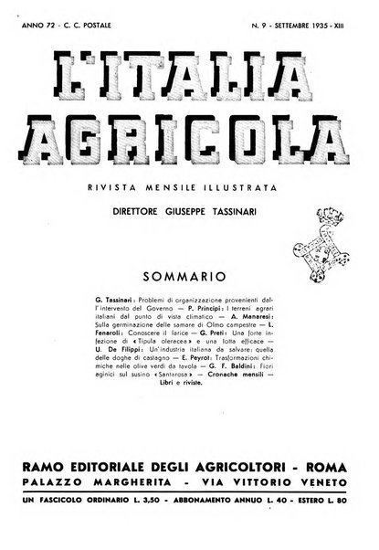 L'Italia agricola