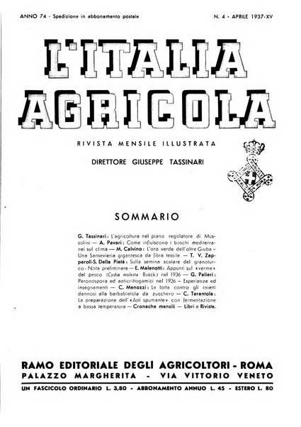 L'Italia agricola