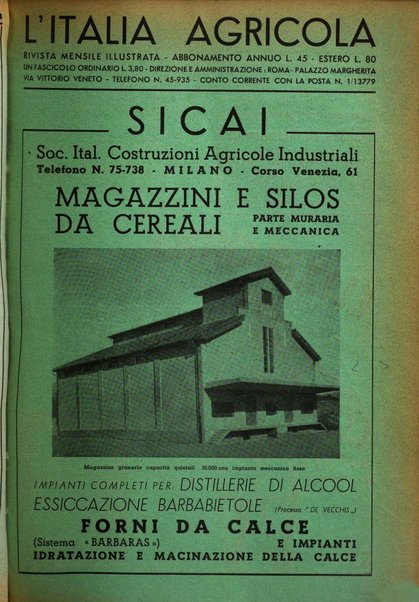 L'Italia agricola