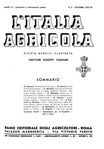 L'Italia agricola