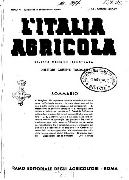 L'Italia agricola