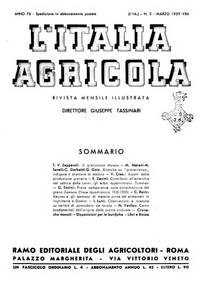 L'Italia agricola