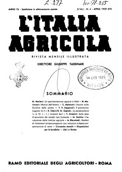 L'Italia agricola