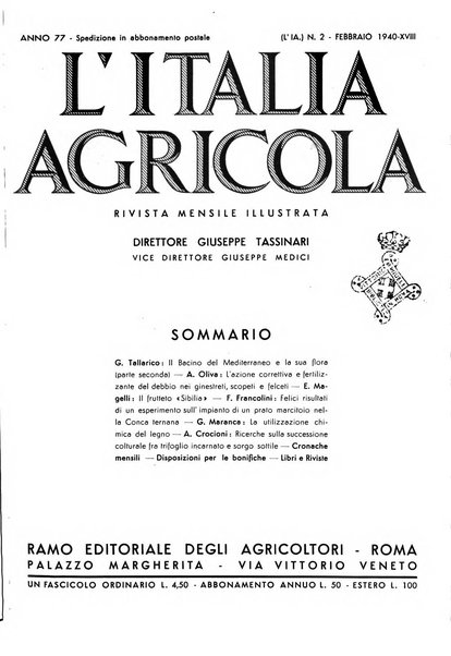 L'Italia agricola