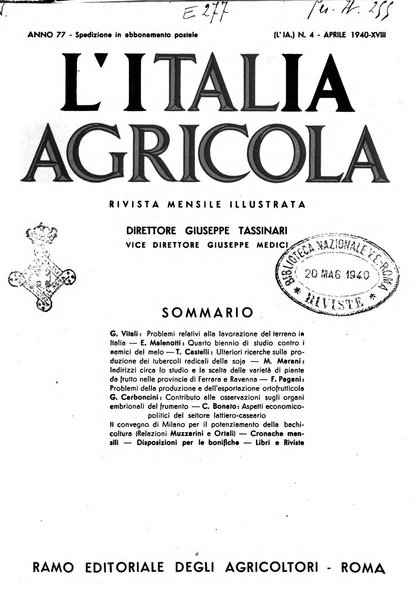 L'Italia agricola