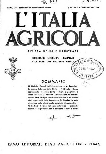 L'Italia agricola