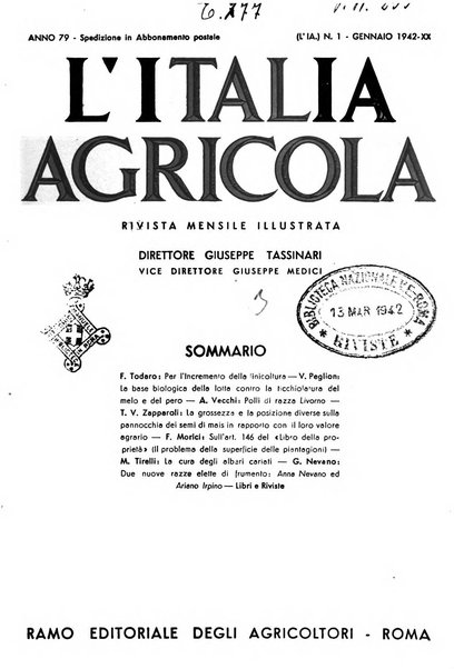 L'Italia agricola