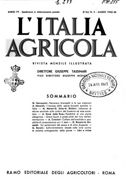 L'Italia agricola