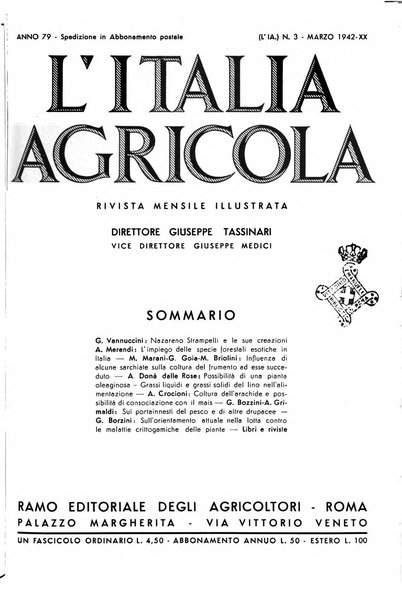 L'Italia agricola