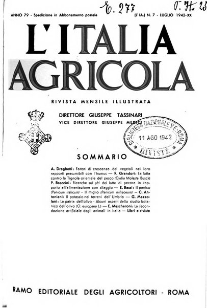 L'Italia agricola