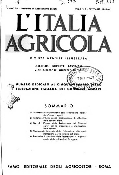 L'Italia agricola