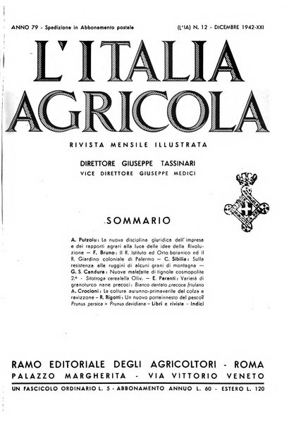 L'Italia agricola