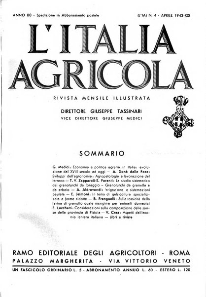 L'Italia agricola