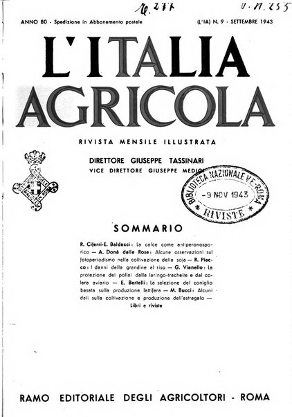 L'Italia agricola