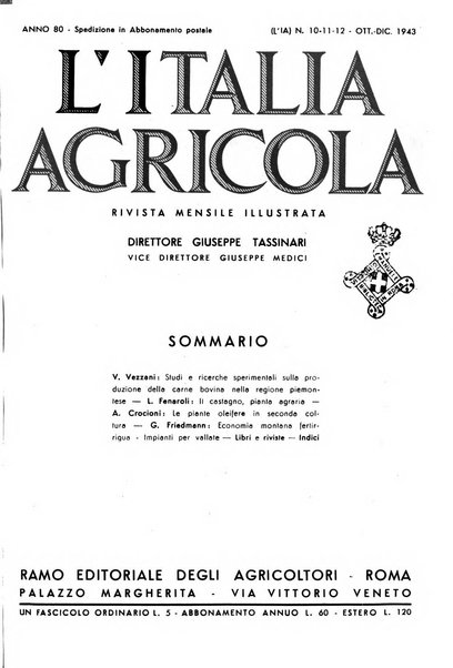 L'Italia agricola