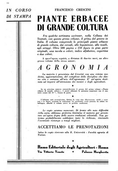 L'Italia agricola