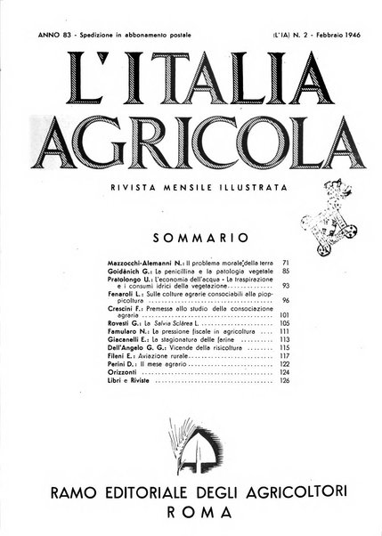 L'Italia agricola