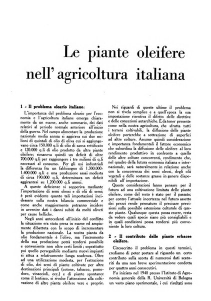 L'Italia agricola