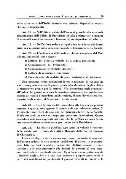 Atti e memorie della Società romana di chirurgia