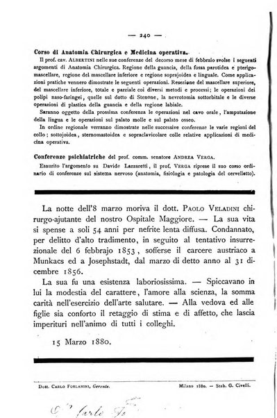 Gazzetta degli ospitali officiale per la pubblicazione degli atti del Consiglio degli Istituti ospitalieri di Milano