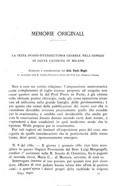 Gazzetta degli ospitali officiale per la pubblicazione degli atti del Consiglio degli Istituti ospitalieri di Milano