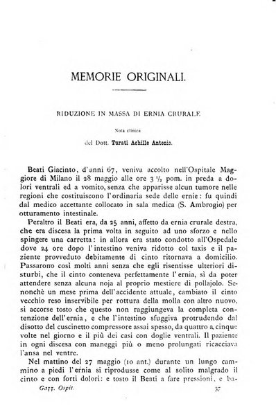 Gazzetta degli ospitali officiale per la pubblicazione degli atti del Consiglio degli Istituti ospitalieri di Milano