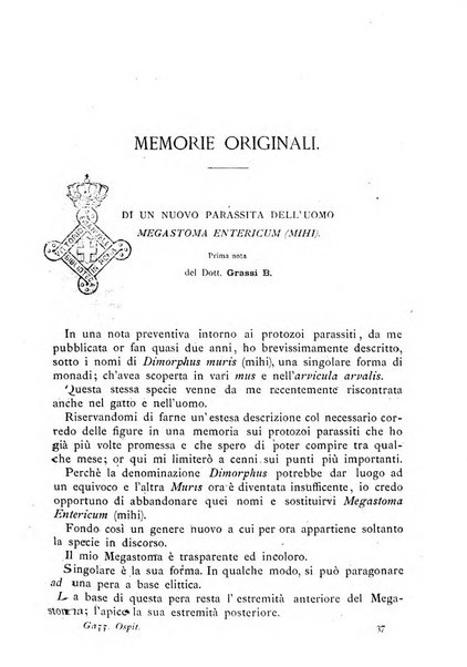 Gazzetta degli ospitali officiale per la pubblicazione degli atti del Consiglio degli Istituti ospitalieri di Milano